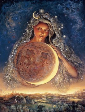  lune Tableau - JW déesses lune déesse fantaisie